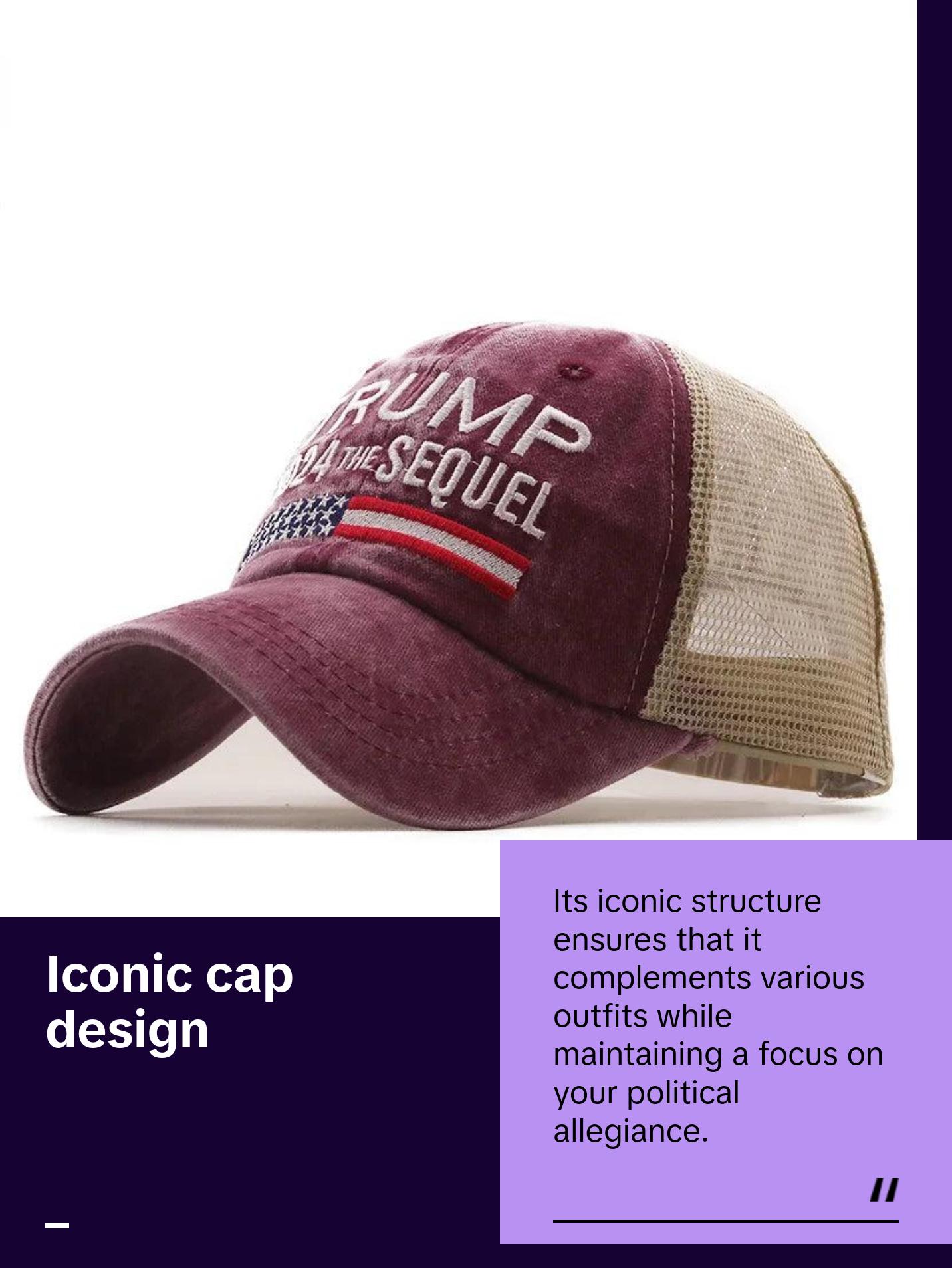 Trump 2024 the Sequel - Embroidered Mesh Cap