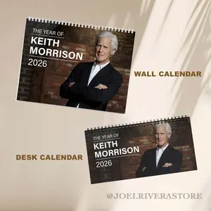True Crime Keith Morrison 2026 Wall Calendar, Desktop Calendar 2026, Keith Morrison Best Lines Graphic Calendar, Home Decorating