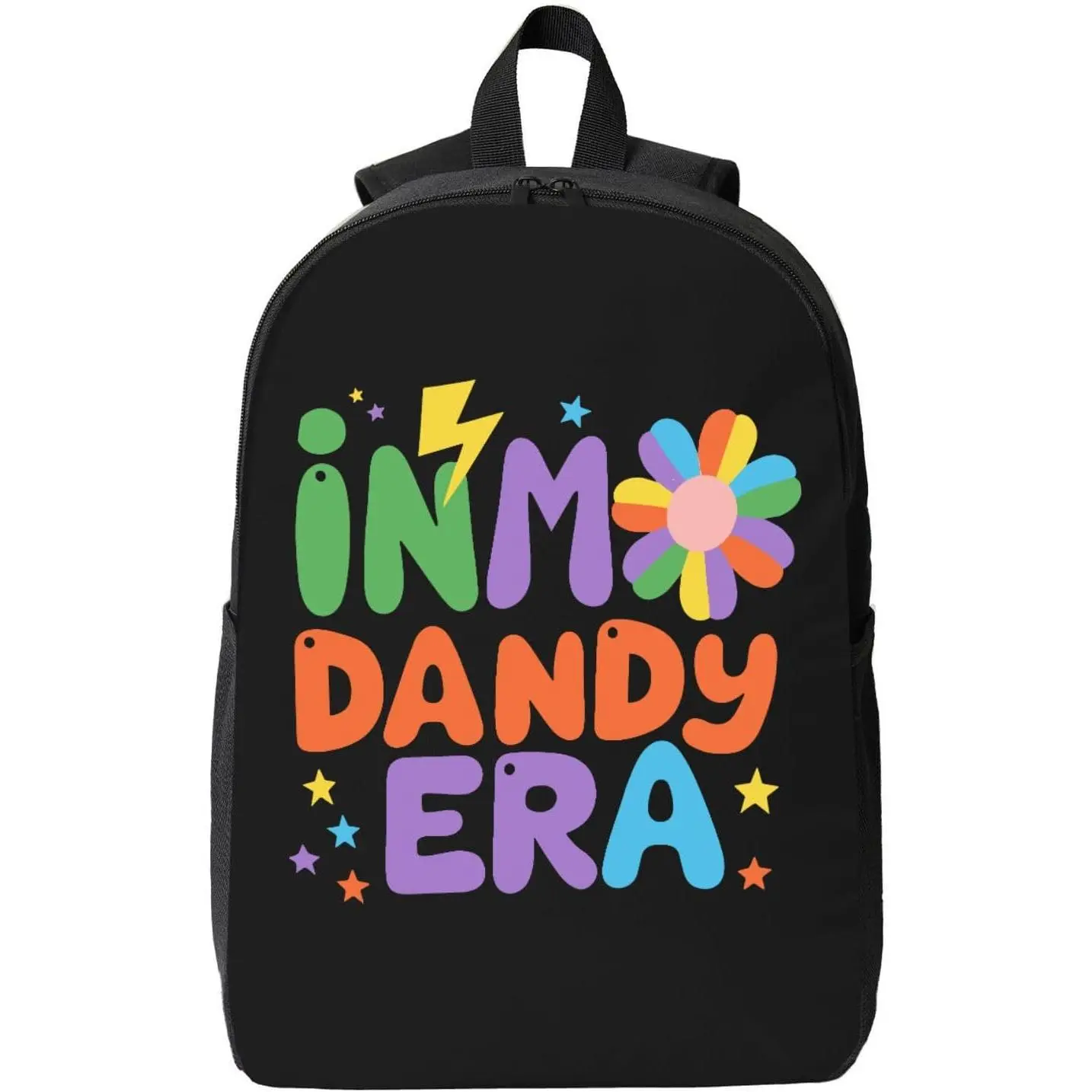 In My Dandy Backpacks Two-Way Zippers Breathable Shoulder StrapsBackpack With Side Pocket- Unisex