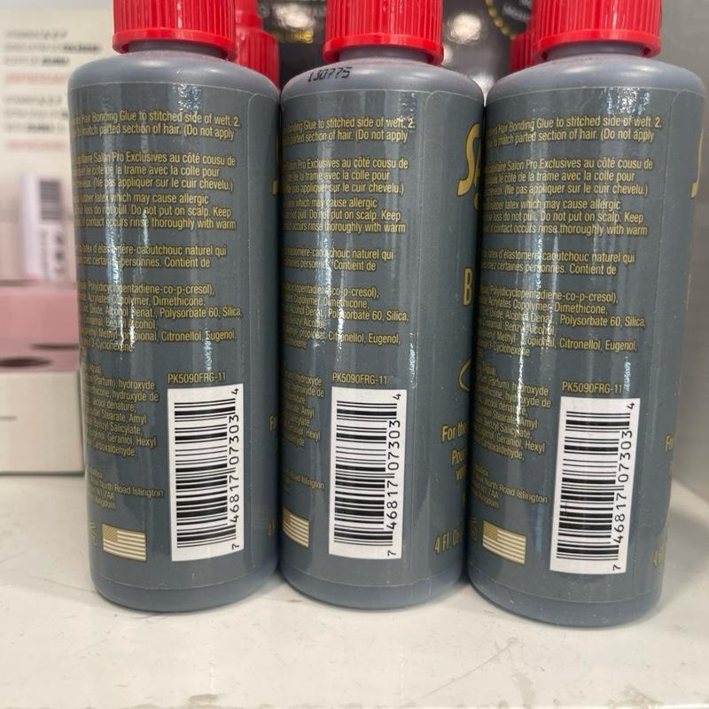 1 x Salon Pro Anti Fungus Hair Wig Extensions Bonding Glue 4oz - Black