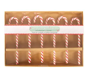 Design Imports Set/6 Candy Cane Swizzle Sticks