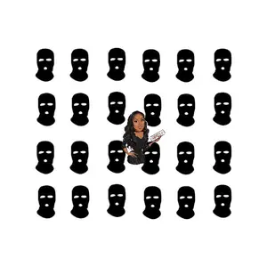 Sneaky Link Nail Stencils - 12 Black Masks for Nail Art, Ideal for Easy Application and Versatile Design