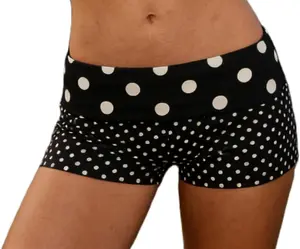 Women's Fold Over Shorts Y2K Micro Mini Shorts Low Waisted Yoga Pajama Bottoms Summer Going Out