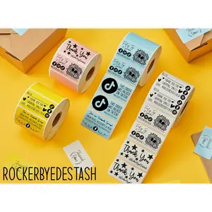 Custom RECTANGLE Thermal Stickers - Choose your design and color - Sticker Swag