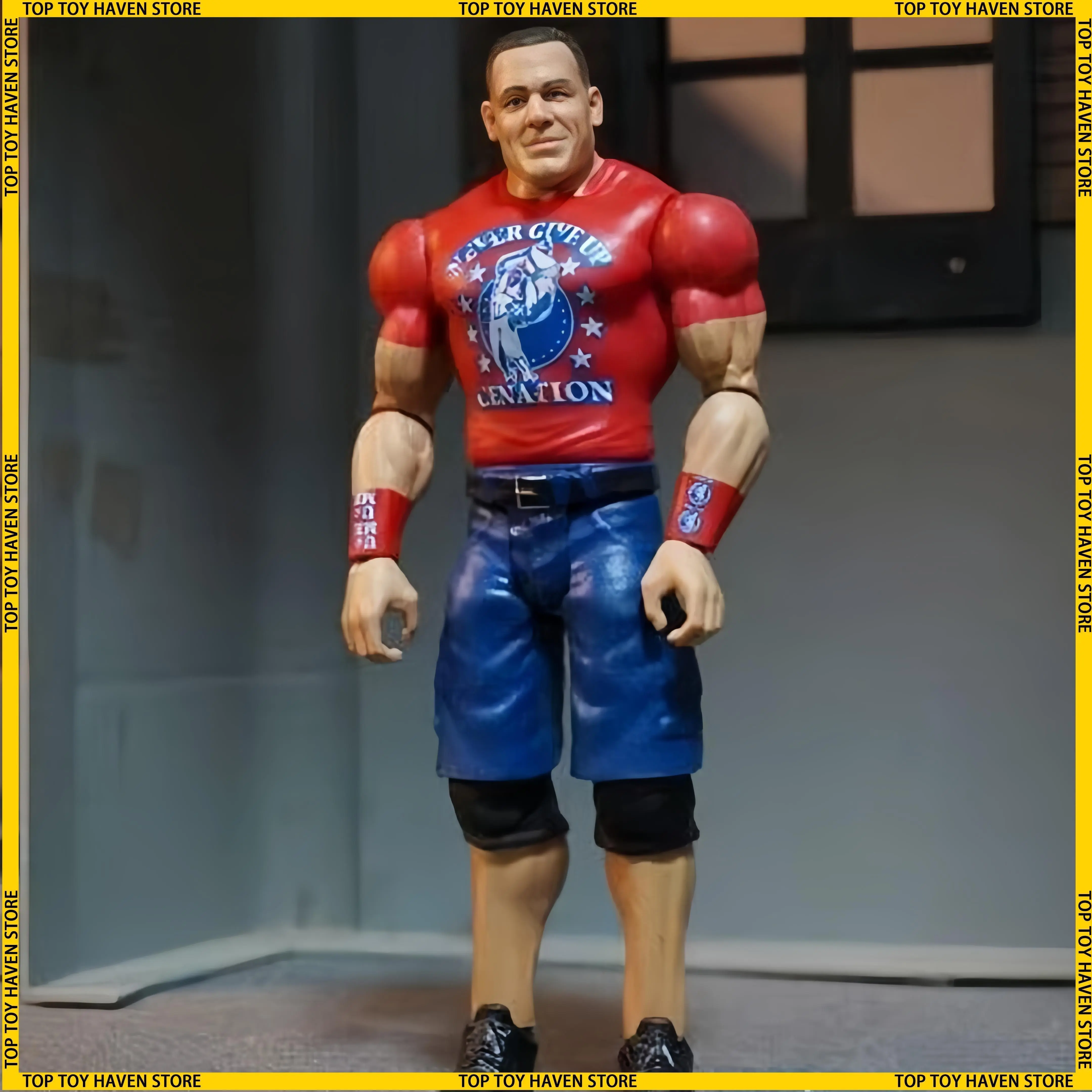 Wrestlemania WWE Action Figures Set - John Cena the Undertaker Rey Mysterio PVC Statue Models Collectible Toys for Boys