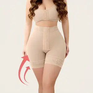 Women's Strapless Shapewear Shorts Tummy Control & Thigh Slimming with Crotch Design (Easy On/Off)