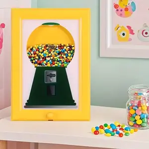 Candy Dispenser storage , Perfect Birthday Gift Candy Distribution Frame, A Square Frame Designed To Hang On The Wall, Equipped With Candy Distribution Function, Easy To Obtain Candy, Multi Functional Photo Frame, Picture Frame, Decoration, Decorative