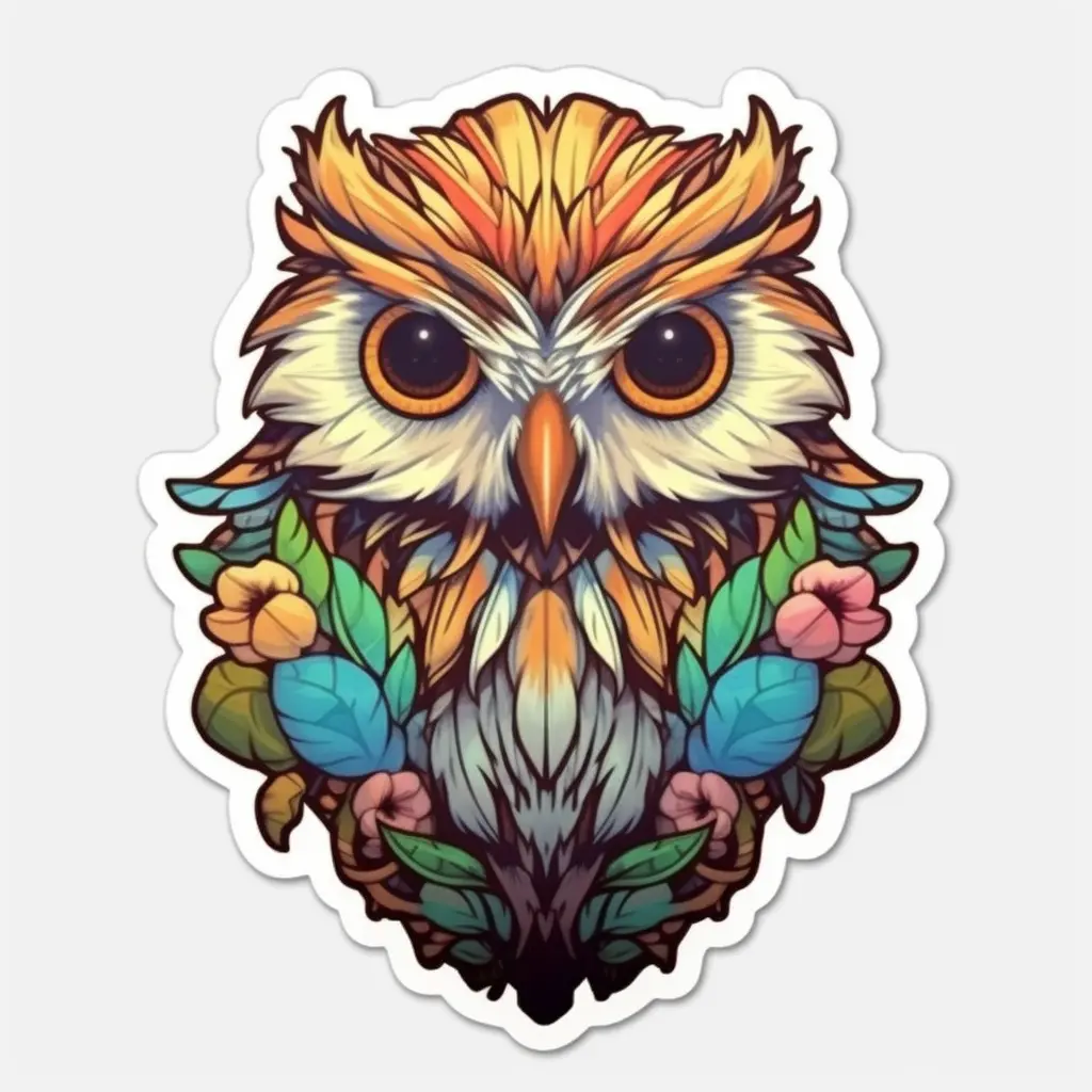 Cute and Adorable Owl Vinyl Decal Sticker for Car, Laptop, Tumbler and More. # 0010938
