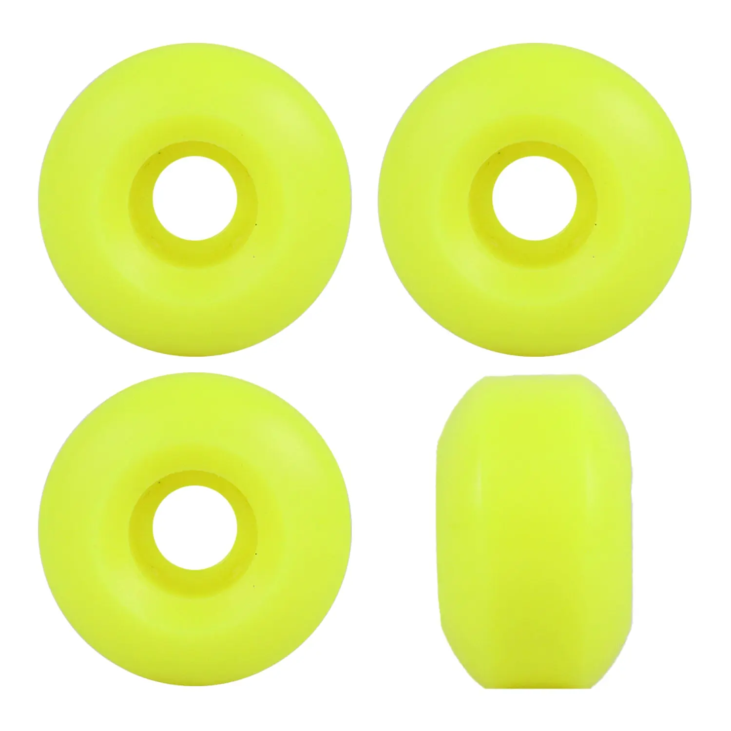 Blank Skateboard Wheels 52mm x 30mm 99A USA Made Yellow Blank Skateboard Wheels 52mm x 30mm 99A USA Made Yellow