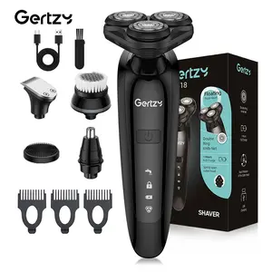 Rechargeable Electric Shaver, 1 Set Portable Electric Razor, Floating Blade Head Shaver, Long Battery Life, Suitable for Face Shaving and Nose Hair Trimming, Cordless Rechargeable Shaver