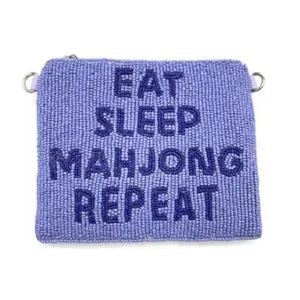 "Eat Sleep Mahjong Repeat" Coin Purse
