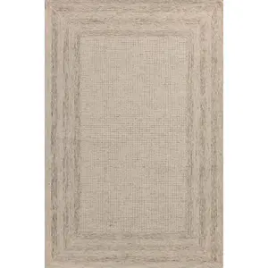 Amber Lewis x Loloi Windsor WIN-01 Ivory Stone Contemporary Hand Tufted Rug