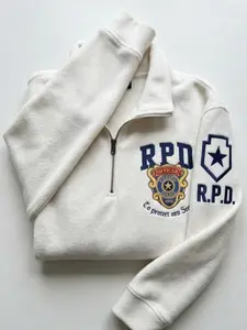 Raccoon Police Department Embroidered Quarter Zip, Resident Evil Gamer Apparel