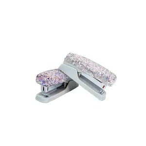 Two Tone Rhinestone Top Small Stapler