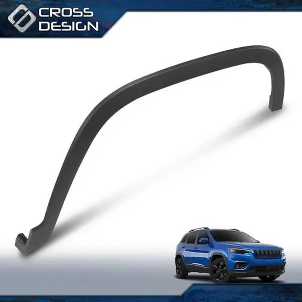 CROSS DESIGN High-Quality Front Right Side Mud Flaps & Splash Guards - Factory Direct Vehicle Car Accessories for 2019-2022 Jeep Cherokee, 2021 Cherokee 80th Anniversary Fender Flare Wheel Molding