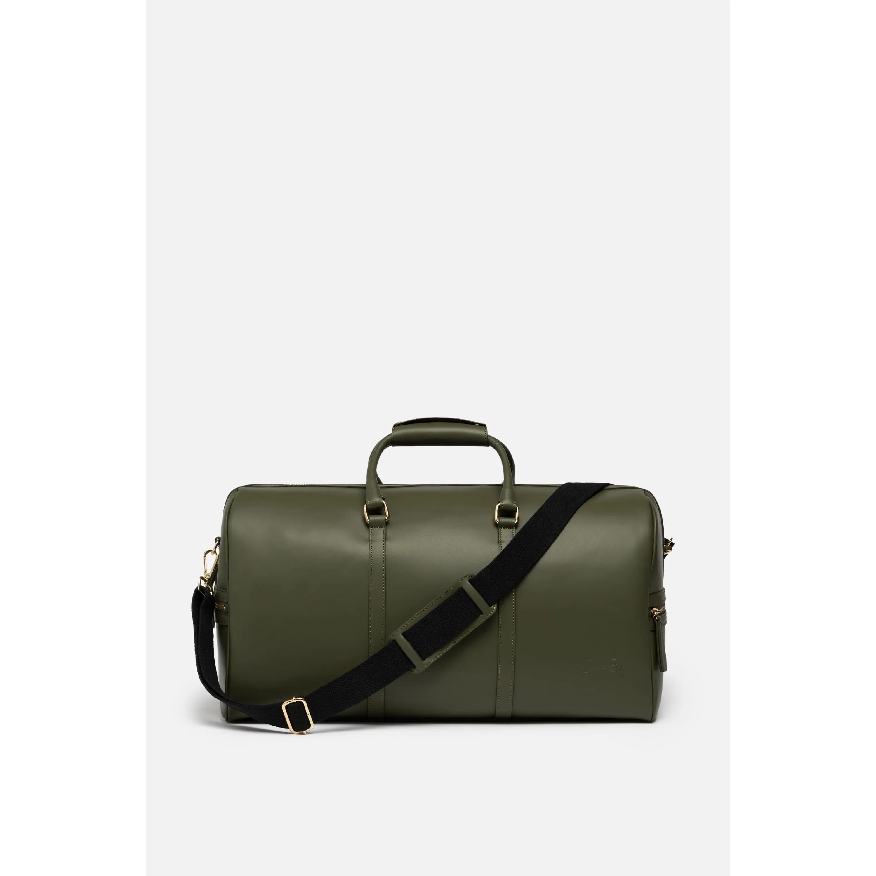Beverly Hills Carryall Duffle Leather Bag in Olive Green