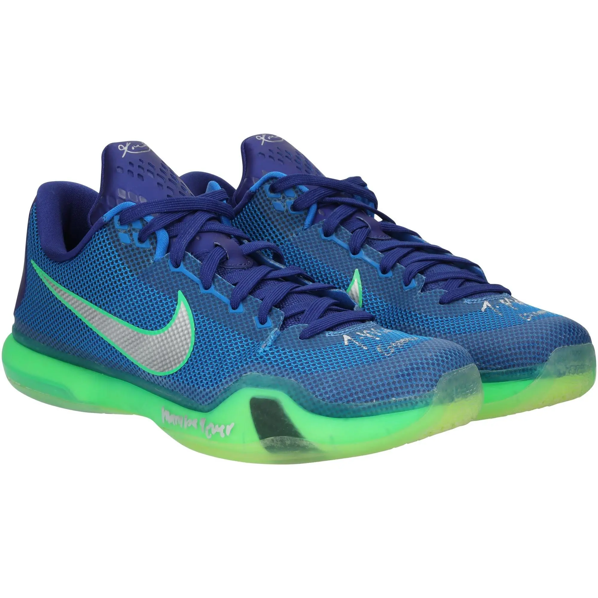 Ja Morant Memphis Grizzlies Autographed Game-Used Blue Nike Shoes vs. Chicago Bulls on April 16, 2021 with Multiple Inscriptions - Fanatics Authentic Certified