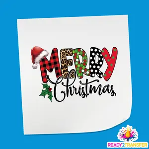 Merry Spotted Christmas DTF Transfer