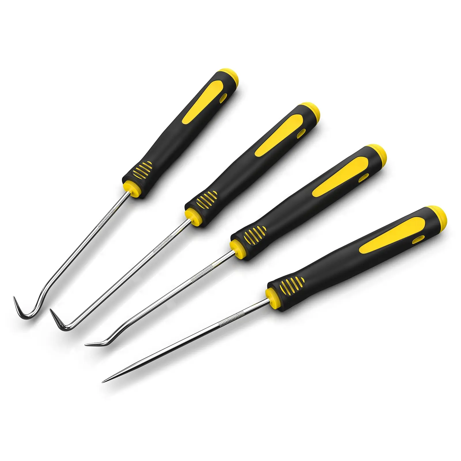 Precision Hook And Pick Set  4-piece Automotive O Ring Mechanic Tools With Handle Knurled Shaft For Electronics Gunsmith