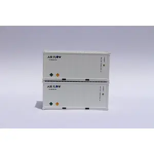 Jacksonville Terminal Company 205357 AIR FLOW 20' Std. height containers with Magnetic system, Corrugated-side. JTC-205357, N Scale