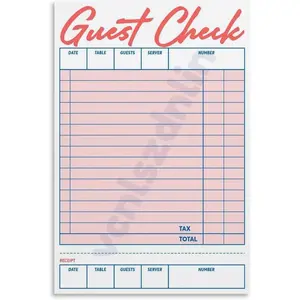 Blank Guest Check Poster Trendy Wall Art (3) Canvas Wall Art Poster for Bedroom Living Room Decor 12x18inch(30x45cm) Unframe-style