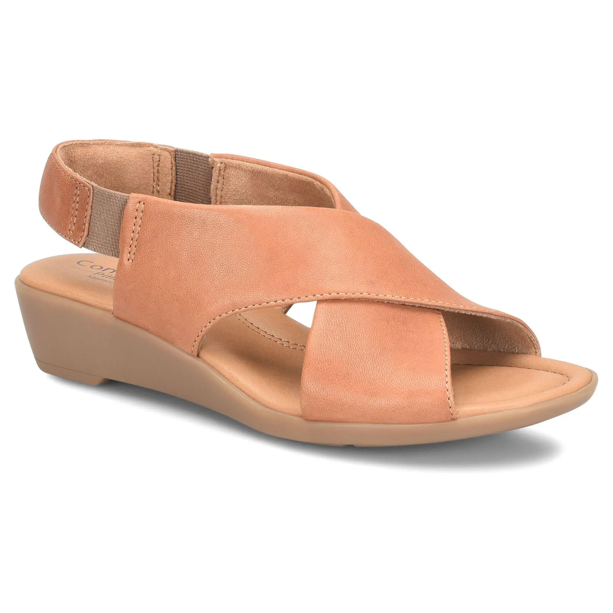 Comfortiva Criss-Cross Leather Wedge - Emilee