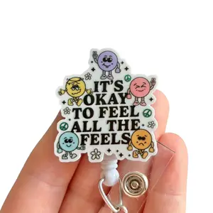 Glitter My Badge Mental health nurse badge reel for nurse and hospital workers. Badge clip Badge pull - Retractable swivel clip with a 360 rotation. Great gift for coworker.