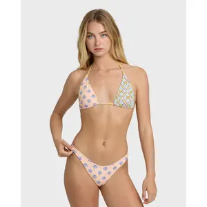 BILLABONG Women's Soul Stoke Reversible Dippi Skimpy Bikini Bottom, Logo Embroidery, Everyday Casual Beachwear Fit Beach Bathing Suit