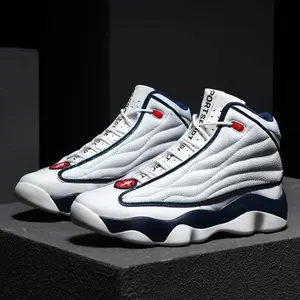 BasketballshoesMen'shightopleatheroutdoorsneakersmen'sandwomen'sgeneralnon-slipbasketballbootsloverssneakers