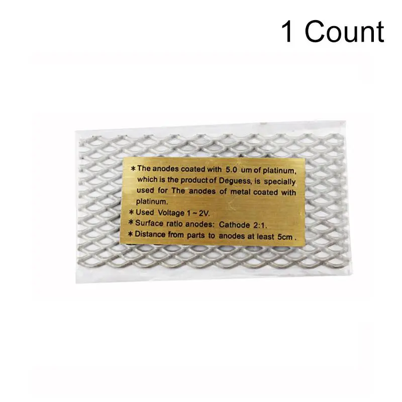 Jewelry Silver Platinum Titanium Mesh Electroplating Anode Plate, Metal Processing Renovation Tool, Jewelry Electroplating Equipment