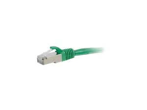 C2G 00834 10ft Cat6 Snagless Shielded (STP) Network Patch Cable - Green - Category 6 for Network Device - RJ-45 Male - RJ-45 Male - Shielded - 10ft - Green