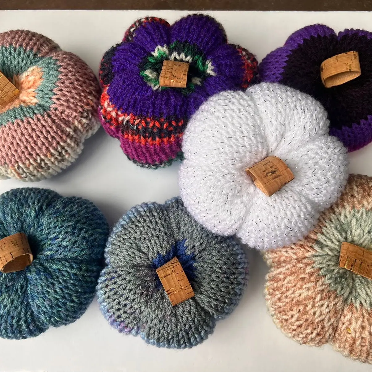 Knitted pumpkin amigurumi