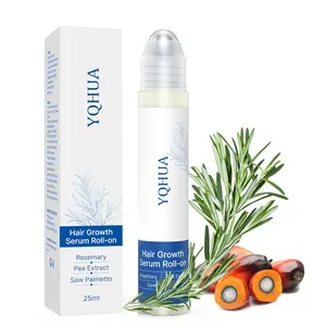 (YQHUA) Hair Growth Roll-On Serum for Men & Women | 3% Rosemary, 3% Redensyl, 2% AnaGain | Precision Scalp Applicator | Paraben/Sulphate-Free | Non-Oily | DHT Blocking