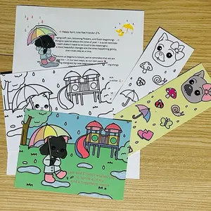 Lola and Friends April Postcard and Bookmark Premium bundle