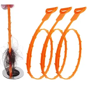 3 Pack Hair Drain Clog Cleaning Tool, Hair Tool, Drain Augers Hair Catcher Tools for Kitchen, Sink Bathroom, Tub Toilet, Anti Clogging Drainage