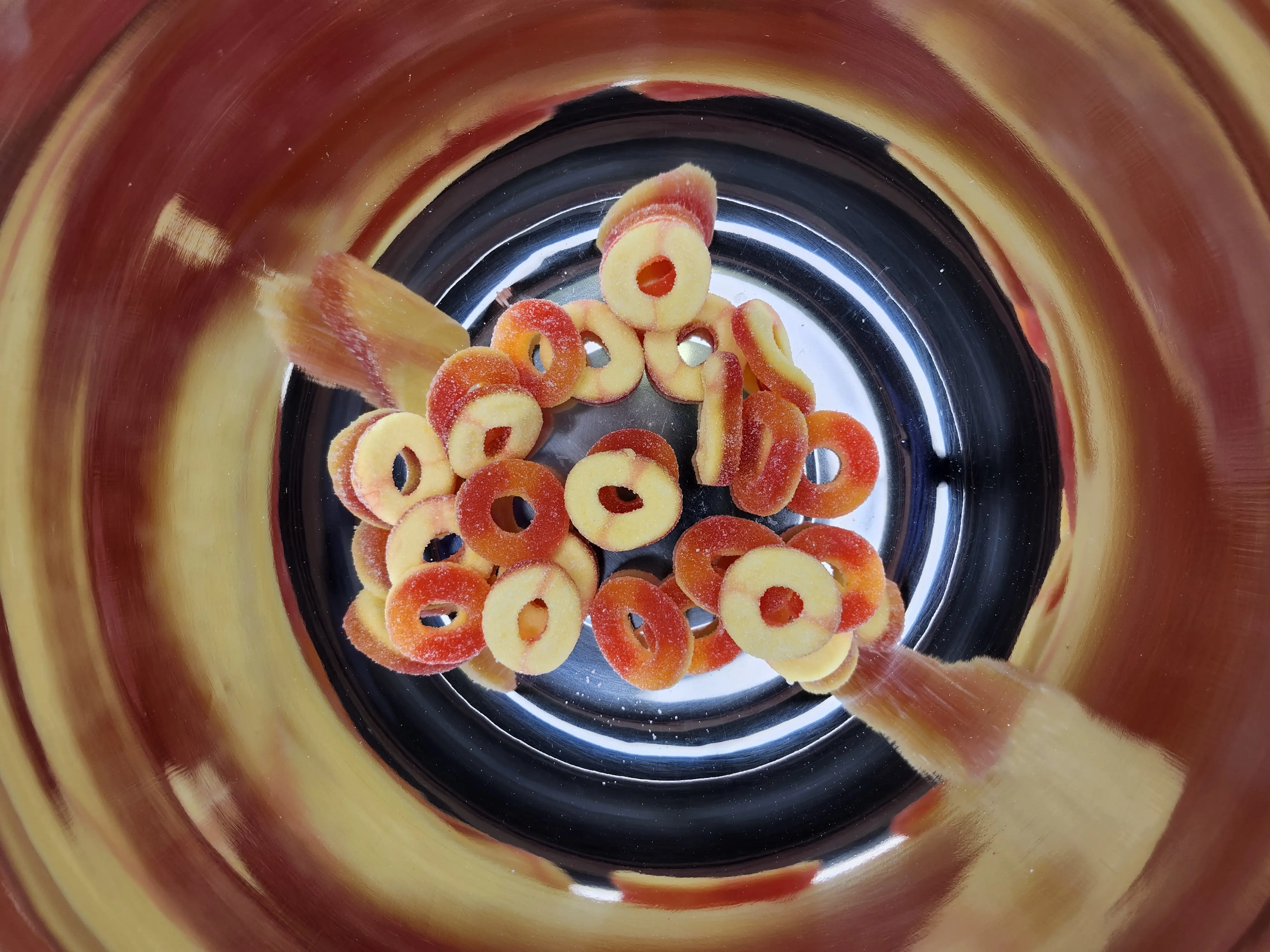 trolli sweet peachieos Candy Snack Gummy Soft