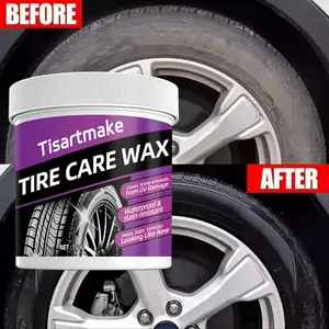 150g/400g Tire Care Wax, Tire Polish Renewal Wax, Anti-Dirty, Waterproof, Suitable for Rubber and Plastic Parts
