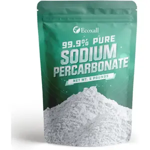 Premium Sodium Percarbonate - 5 Pound - 99.9% Oxygen Bleach Powder - Multipurpose Cleaner - For Laundry Stain Removal, Dishwasher, Deodorizer - Powder Stain Remover - Industrial Grade Strength