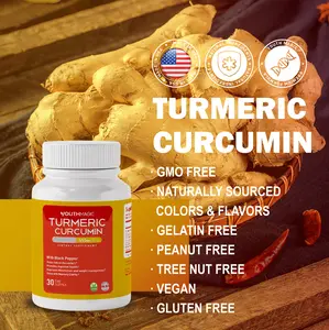 YouthMagic Turmeric Curcumin With Black Pepper Joint Support, Mobility & Discomfort Relief Bones, Back Hands Knees, Antioxidant Rich,Support Fexibility and inflammatory Response Healthcare Fitness Edible