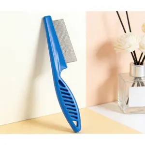 1pc 2-In-1 Pet Hair & Tear Stain Remover Brush – Premium Stainless Steel Dog & Cat  , Effectively Trims Matted Fur & Gently Removes , Dirt & Dander, Suitable for All Breeds of Dogs & Cats, Essential Grooming Tool for Home Electric Flea Comb,Remover Brush