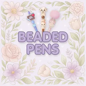 One Silicone Focal Beaded Pen Stationery Supplies Art Materials