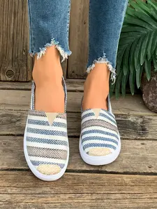 Women's Elegant Flat Shoes, One-Step Slip-On Loafers, Comfortable Fashion Footwear, Perfect Casual Wear Choice