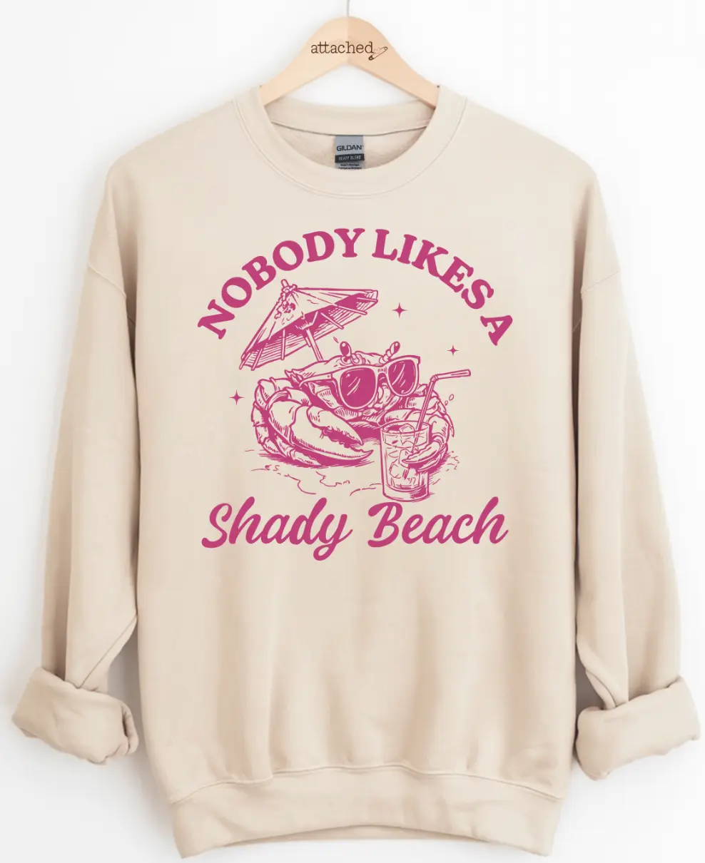 Shady Beach Crab Graphic Top