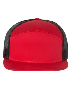 Richardson 168 Seven-Panel Trucker Leather Patch Hat