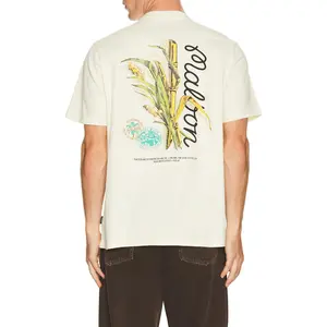 Malbon Golf Origin Tee in Cream