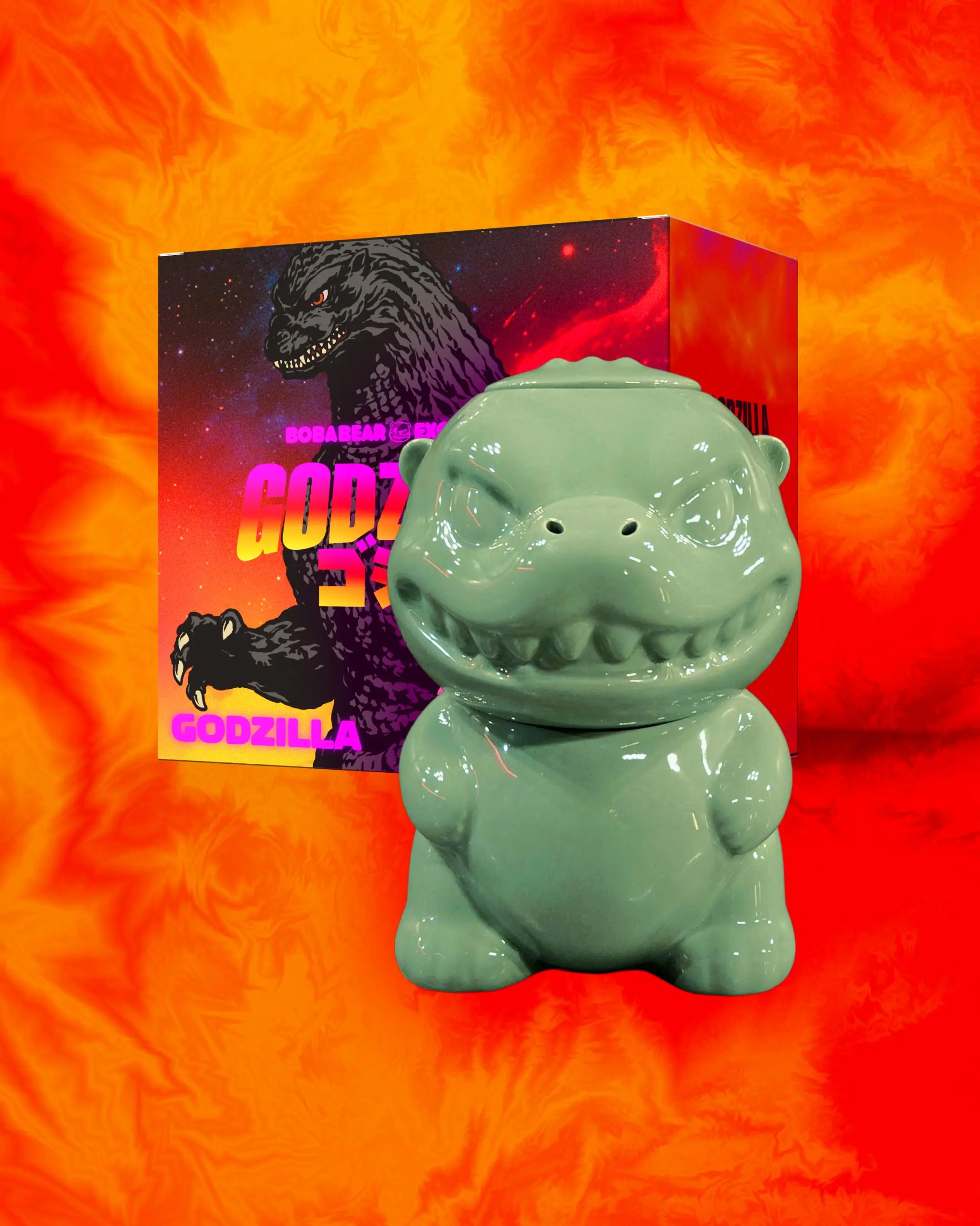 Godzilla X Boba Bear Ceramic Mug