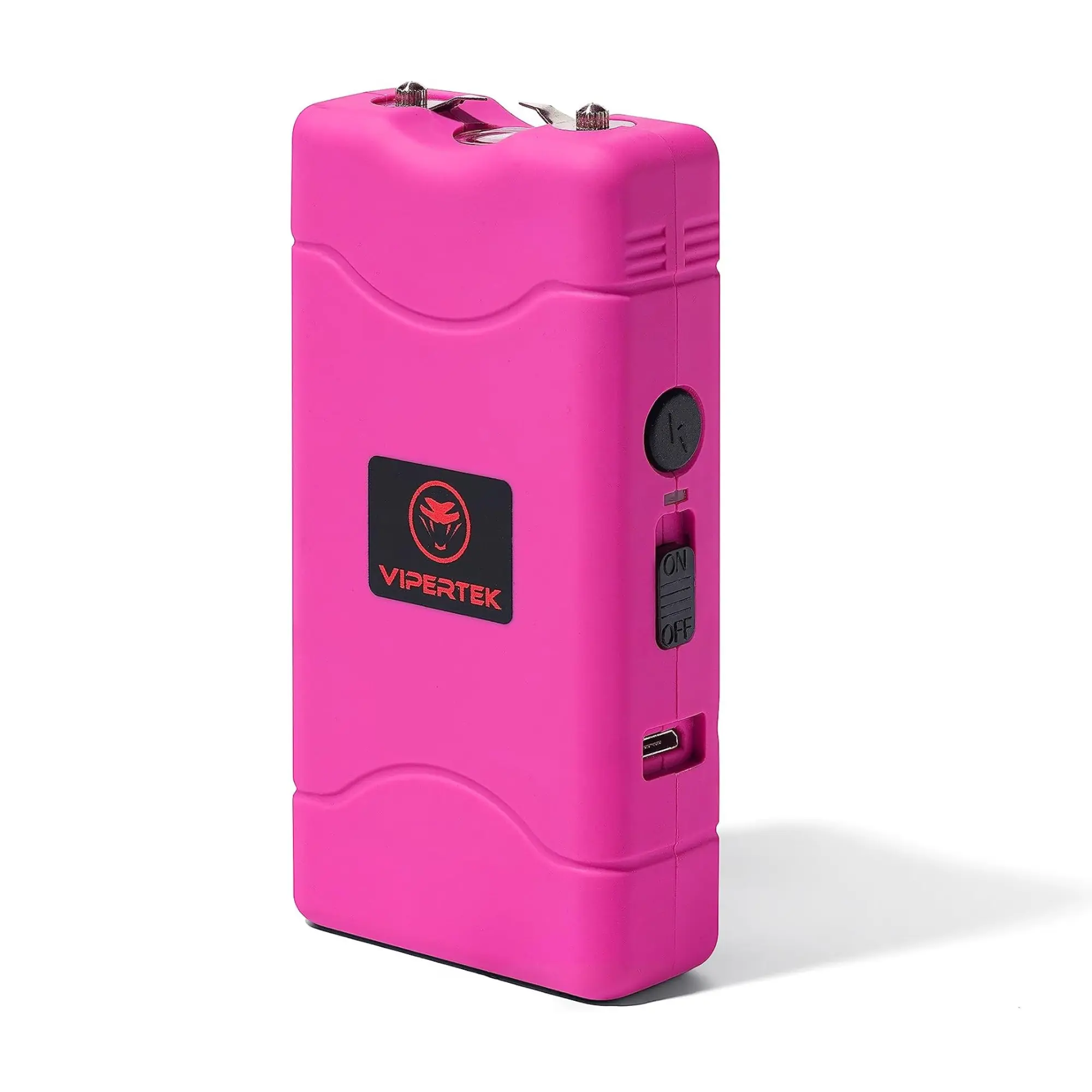 VIPERTEK VTS-880 Mini Rechargeable Defense Torch with LED Flashlight, Pink Standard Portable Lighting for Home Improvement