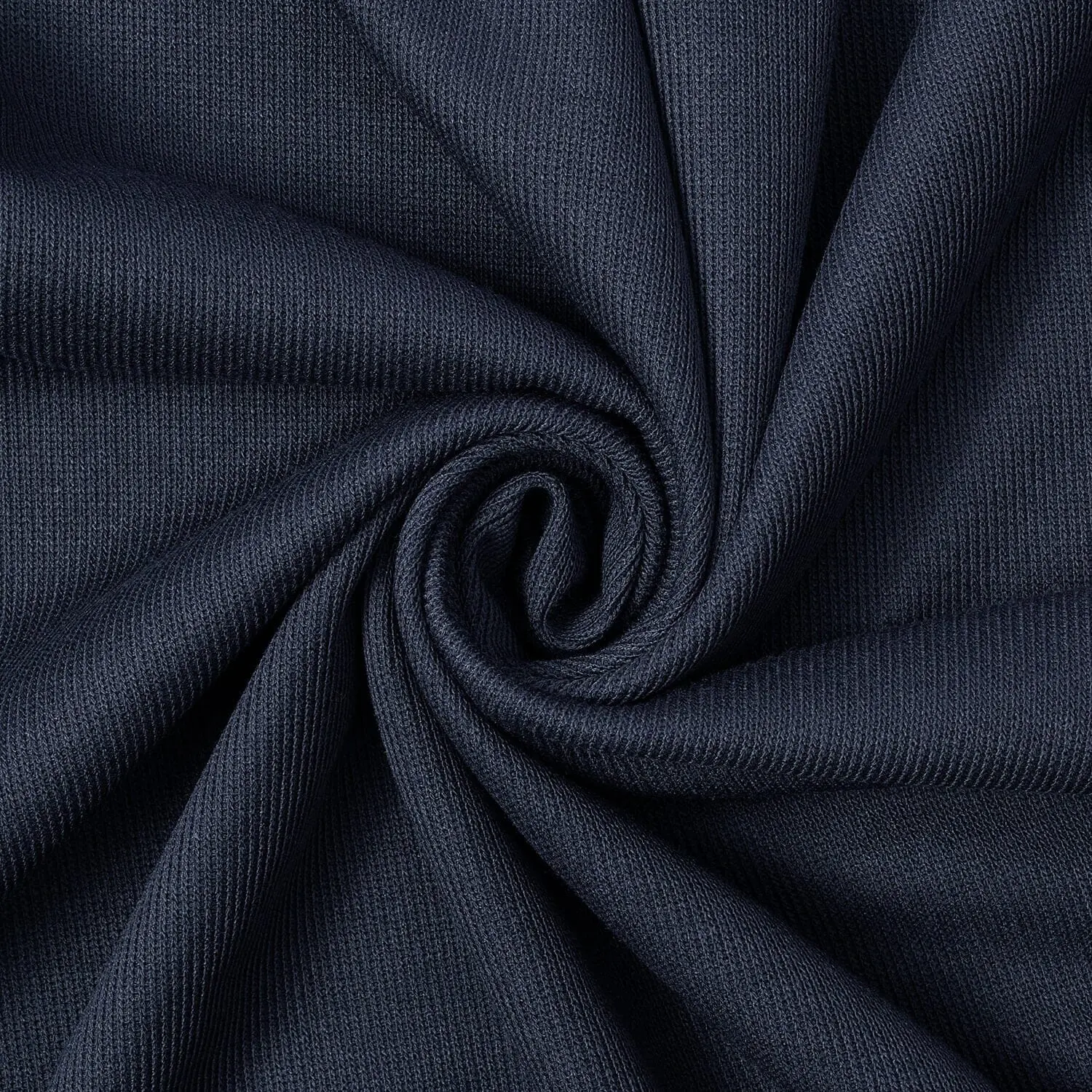 Navy Blue Doux French Rib Knit Fabric| 58" Wide