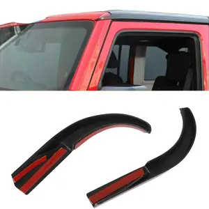 For 2007-2018 Jeep Wrangler JK Accessories Water Rain Diverters Gutter Extension