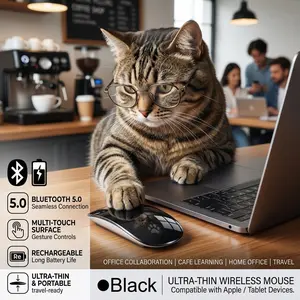 2026 Original Multi-Touch Surface Magic Mouse For Macbook Pro Air Mini Laptop Tablet PC iPad Bluetooth 5.0 Wireless Mouse